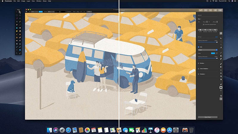 Pixelmator Pro 1.3.4比肩PS的图像后期软件Mac版